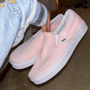 Vans Light Pink Classic Slip-Ons